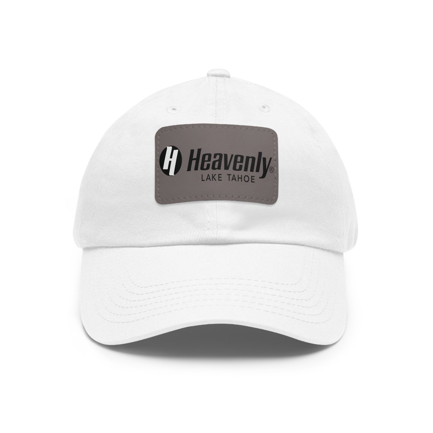Heavenly Lake Tahoe Dad Hat with Leather Patch - Casual Style for Outdoor Lovers