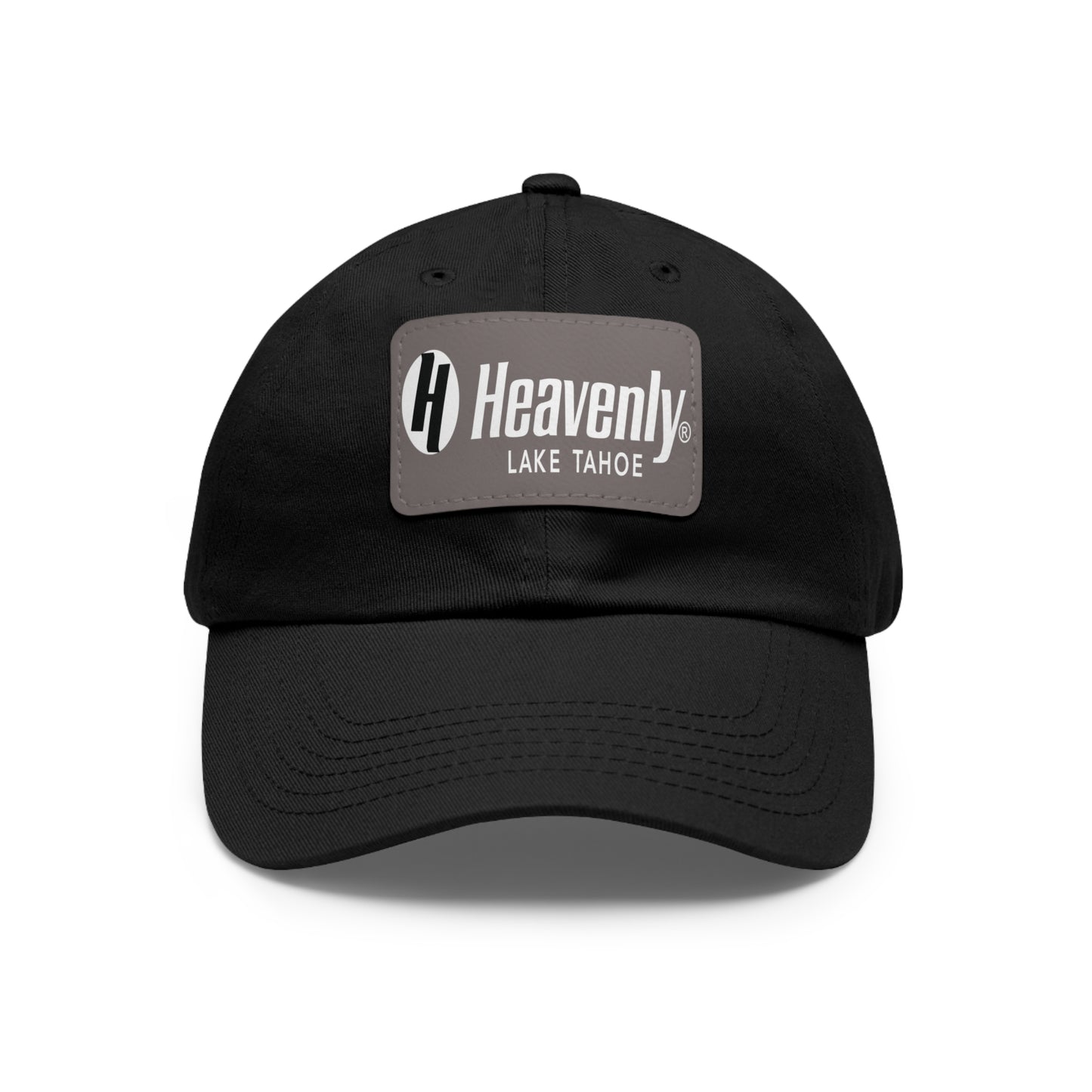 Heavenly Lake Tahoe Dad Hat with Leather Patch - Stylish Casual Cap for Outdoor Adventures