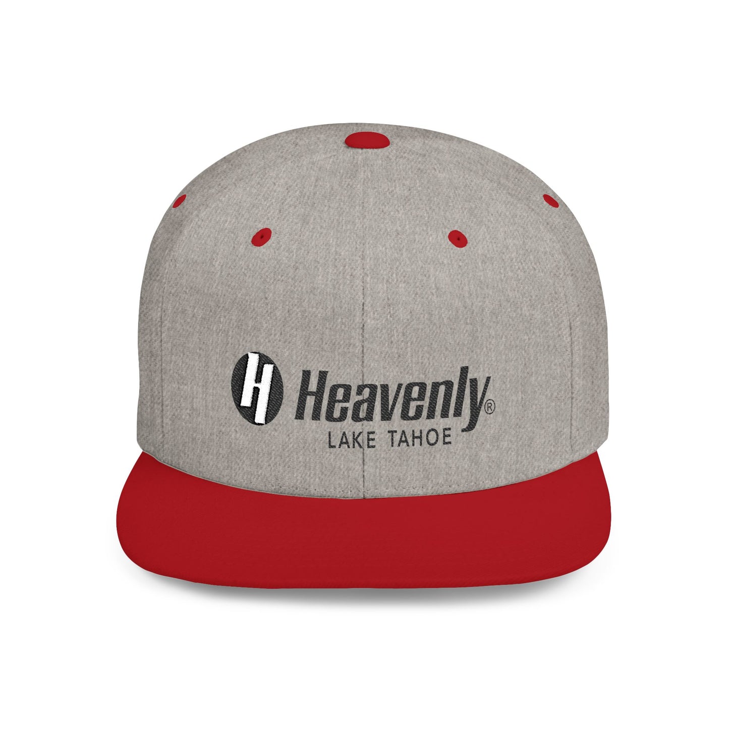 Heavenly Lake Tahoe Flat Bill Snapback Cap - Stylish Outdoor Headwear