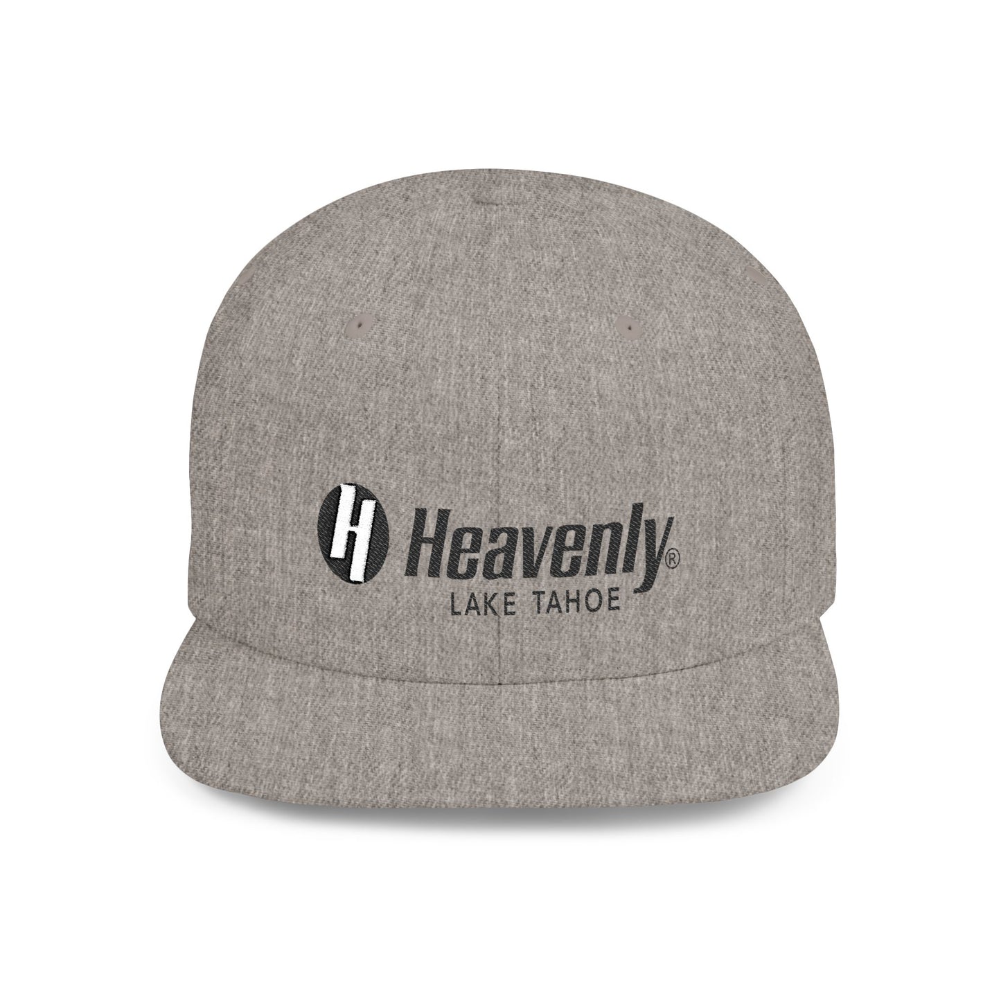 Heavenly Lake Tahoe Flat Bill Snapback Cap - Stylish Outdoor Headwear