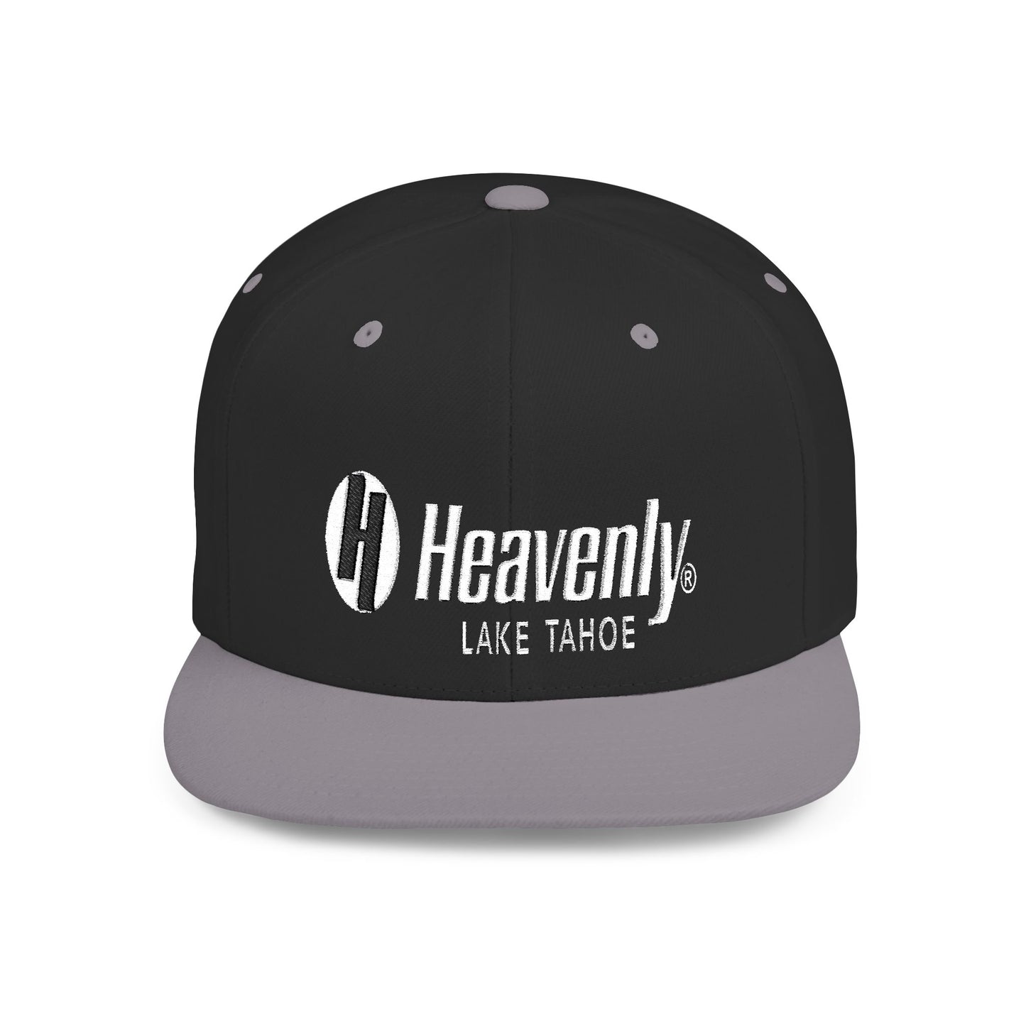 Heavenly Lake Tahoe Flat Bill Snapback - Stylish Cap for Outdoor Adventures