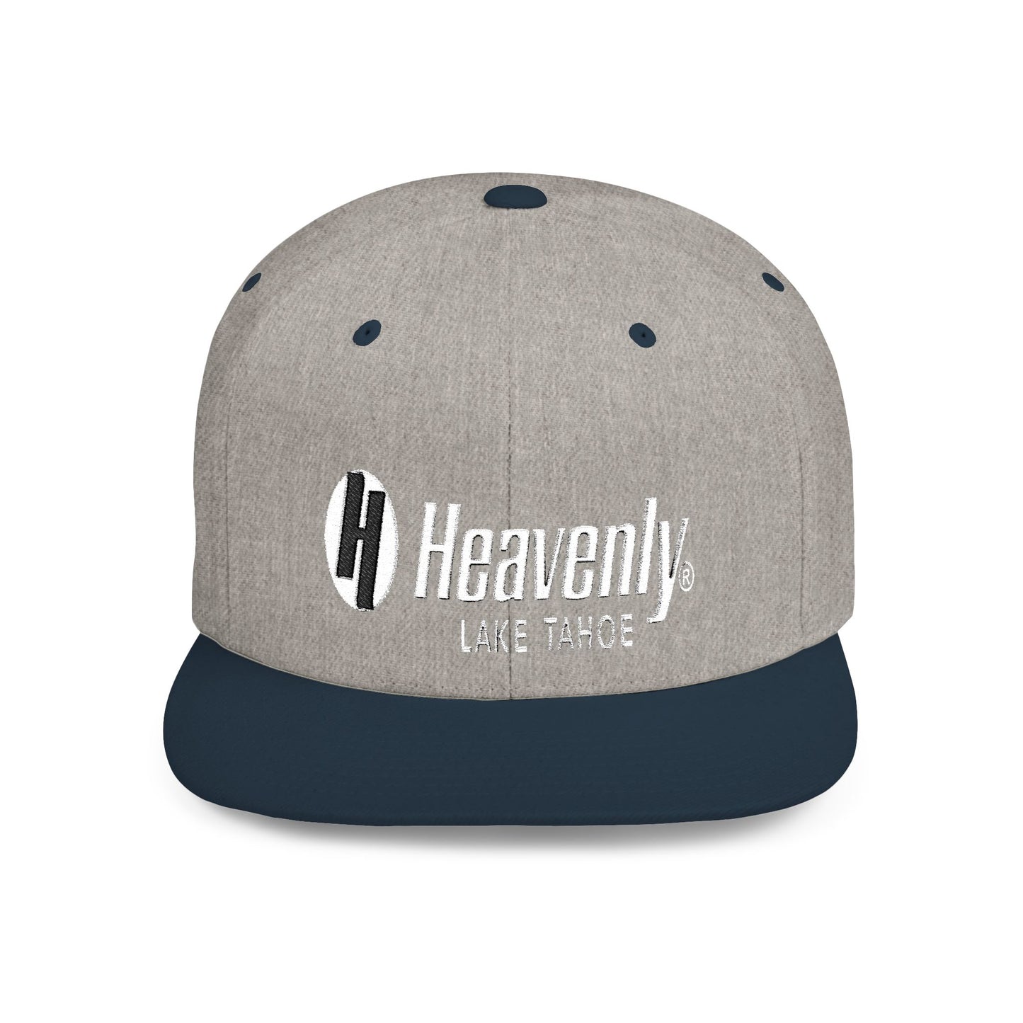 Heavenly Lake Tahoe Flat Bill Snapback - Stylish Cap for Outdoor Adventures