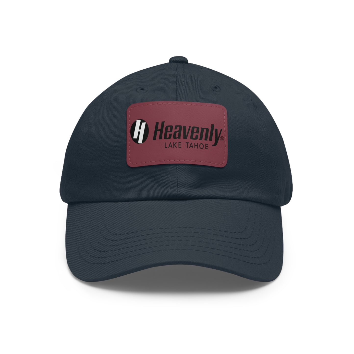 Heavenly Lake Tahoe Dad Hat with Leather Patch - Casual Style for Outdoor Lovers
