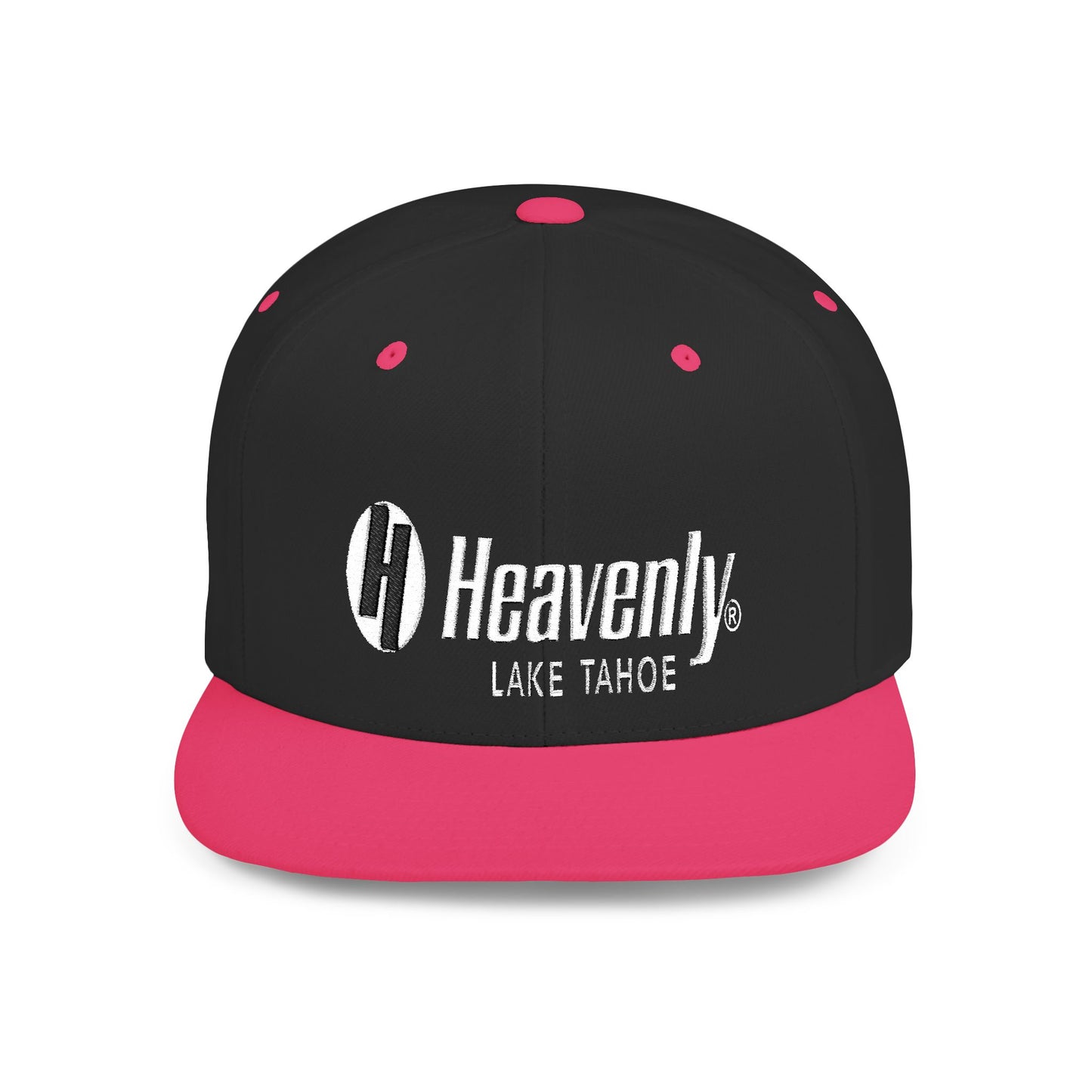 Heavenly Lake Tahoe Flat Bill Snapback - Stylish Cap for Outdoor Adventures