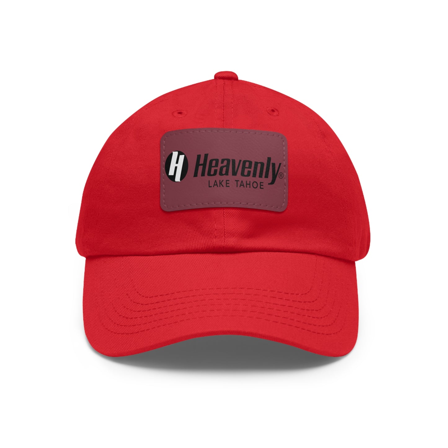 Heavenly Lake Tahoe Dad Hat with Leather Patch - Casual Style for Outdoor Lovers
