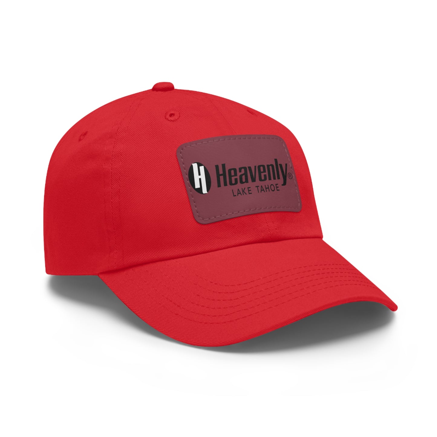 Heavenly Lake Tahoe Dad Hat with Leather Patch - Casual Style for Outdoor Lovers