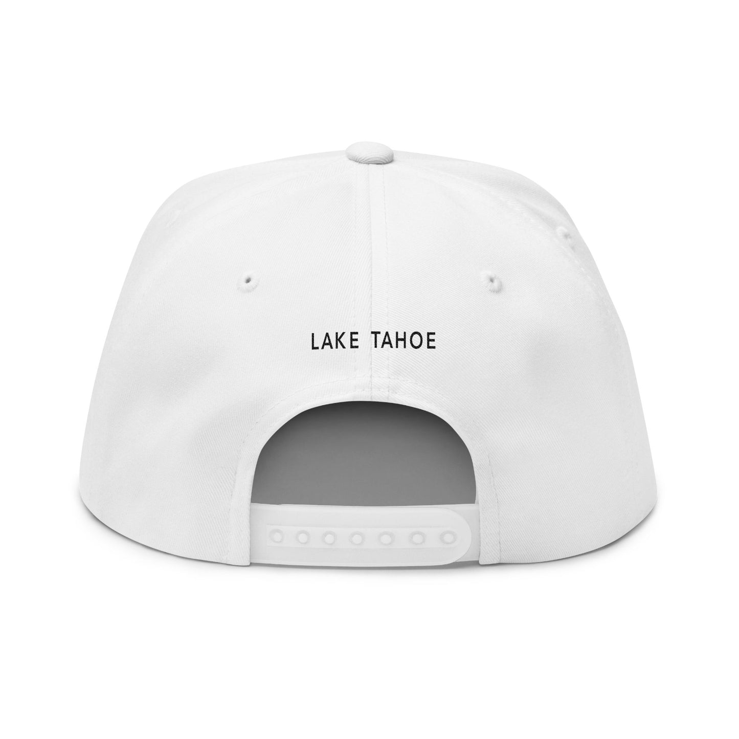 Heavenly Lake Tahoe Flat Bill Cap - Stylish Embroidered Snapback for Outdoor Adventures