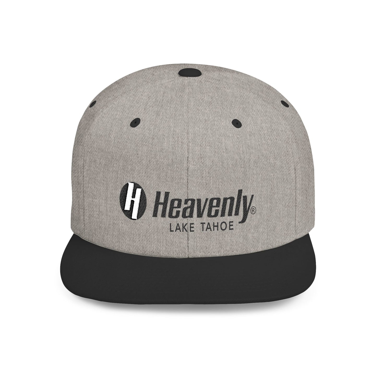 Heavenly Lake Tahoe Flat Bill Snapback Cap - Stylish Outdoor Headwear