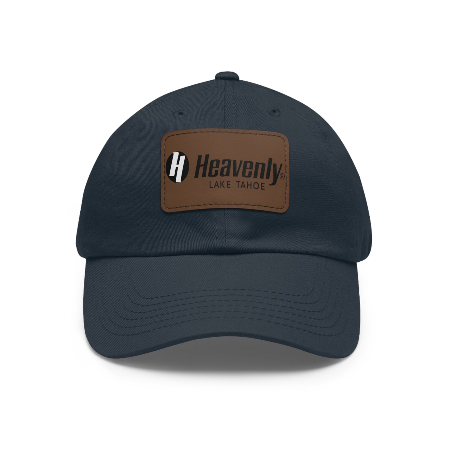 Heavenly Lake Tahoe Dad Hat with Leather Patch - Casual Style for Outdoor Lovers