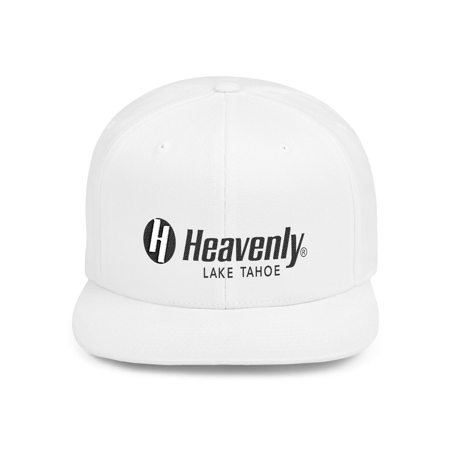 Heavenly Lake Tahoe Flat Bill Snapback Cap - Stylish Outdoor Headwear