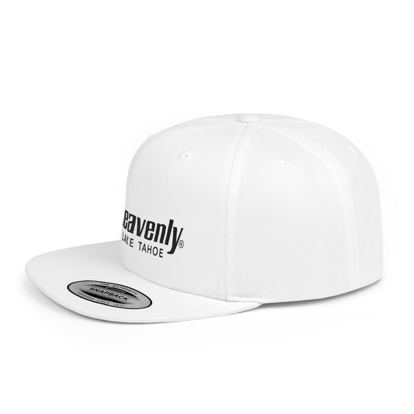 Heavenly Lake Tahoe Flat Bill Snapback Cap - Stylish Outdoor Headwear
