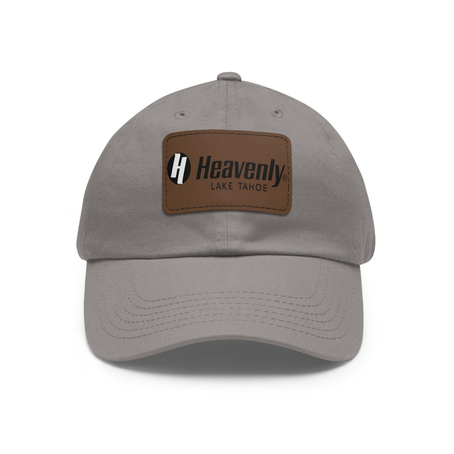 Heavenly Lake Tahoe Dad Hat with Leather Patch - Casual Style for Outdoor Lovers