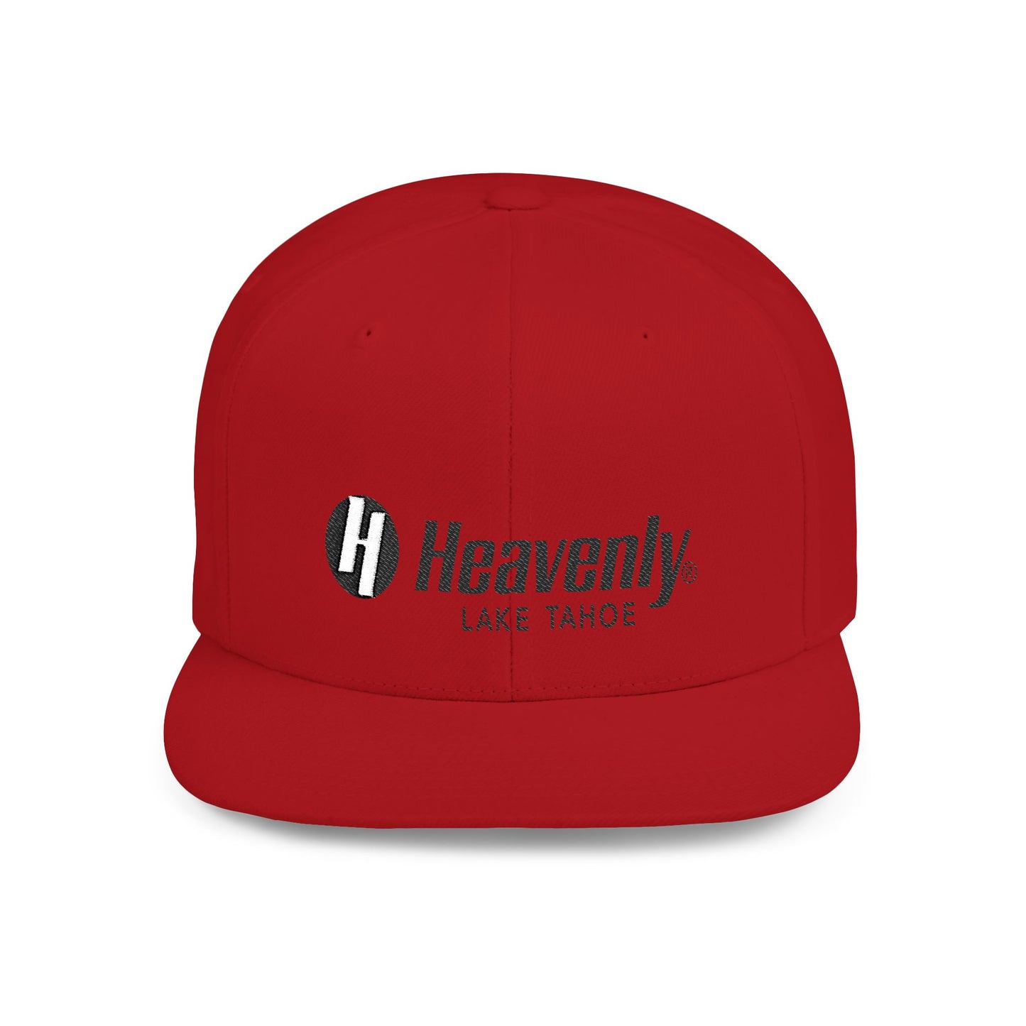Heavenly Lake Tahoe Flat Bill Snapback Cap - Stylish Outdoor Headwear