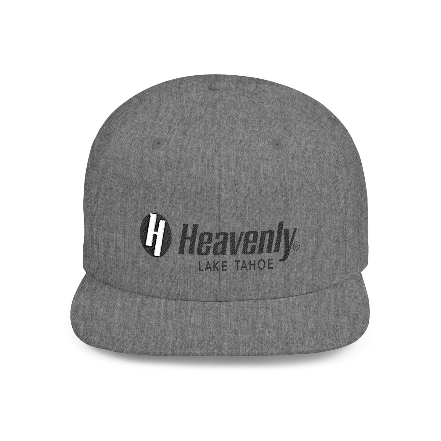 Heavenly Lake Tahoe Flat Bill Snapback Cap - Stylish Outdoor Headwear