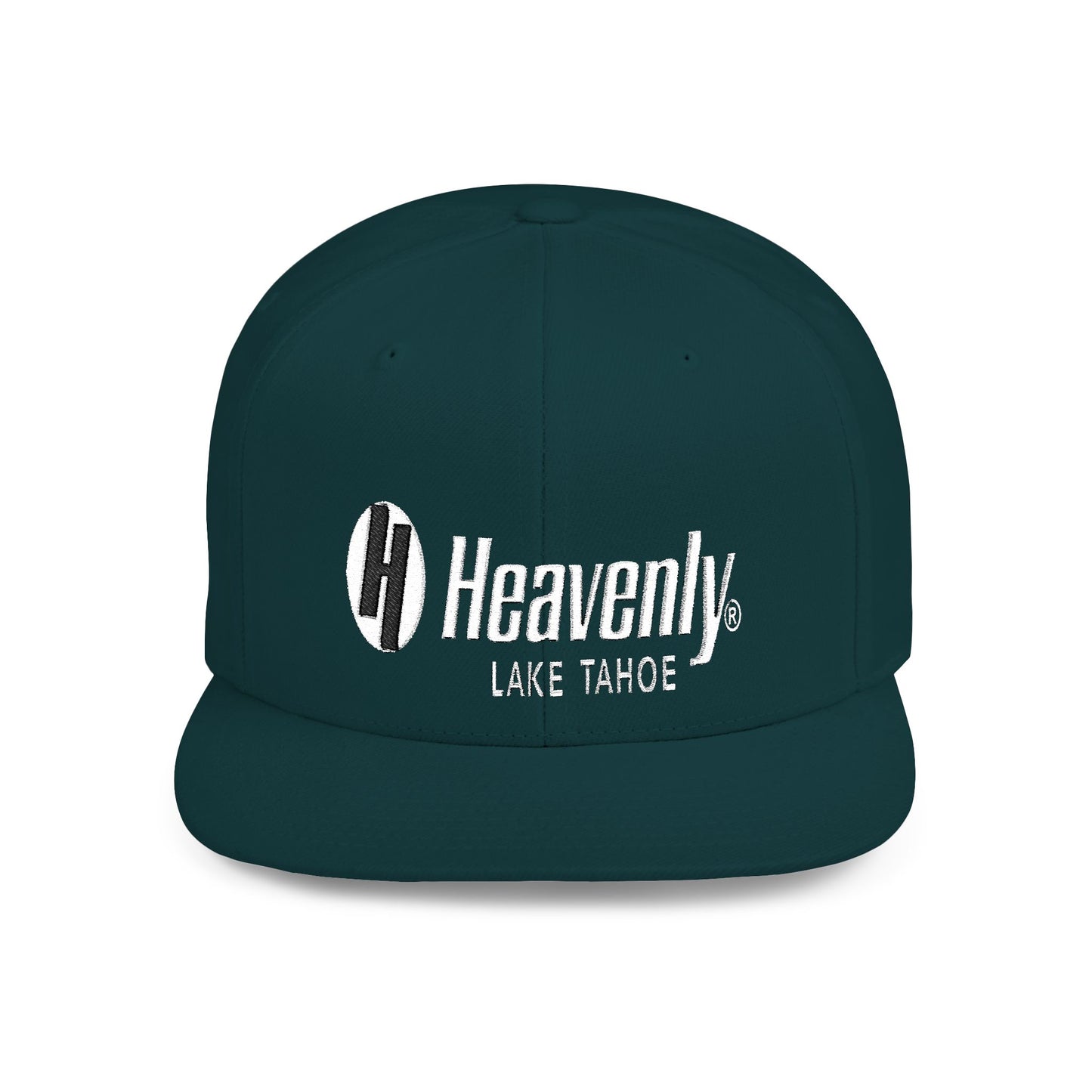 Heavenly Lake Tahoe Flat Bill Snapback - Stylish Cap for Outdoor Adventures