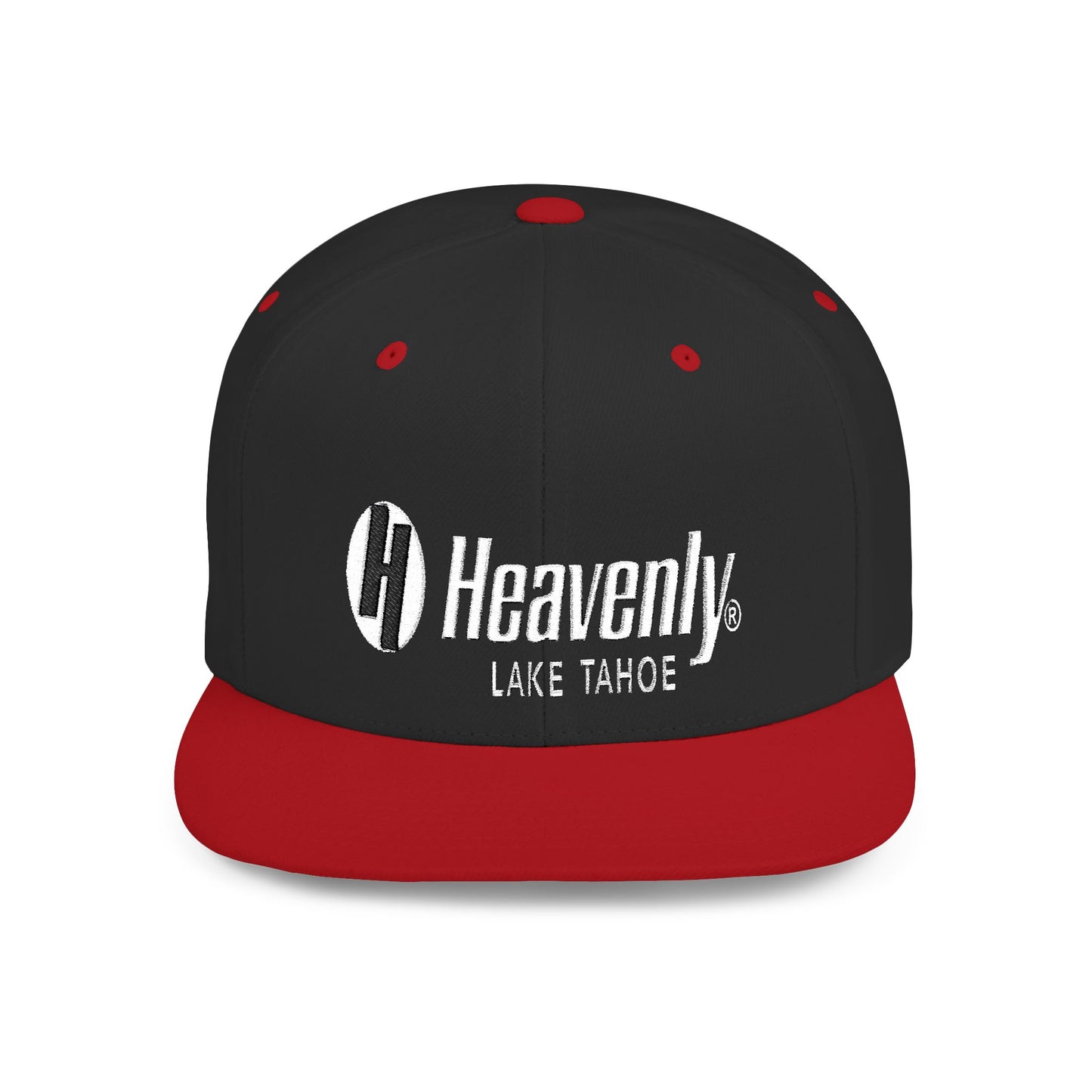 Heavenly Lake Tahoe Flat Bill Snapback - Stylish Cap for Outdoor Adventures