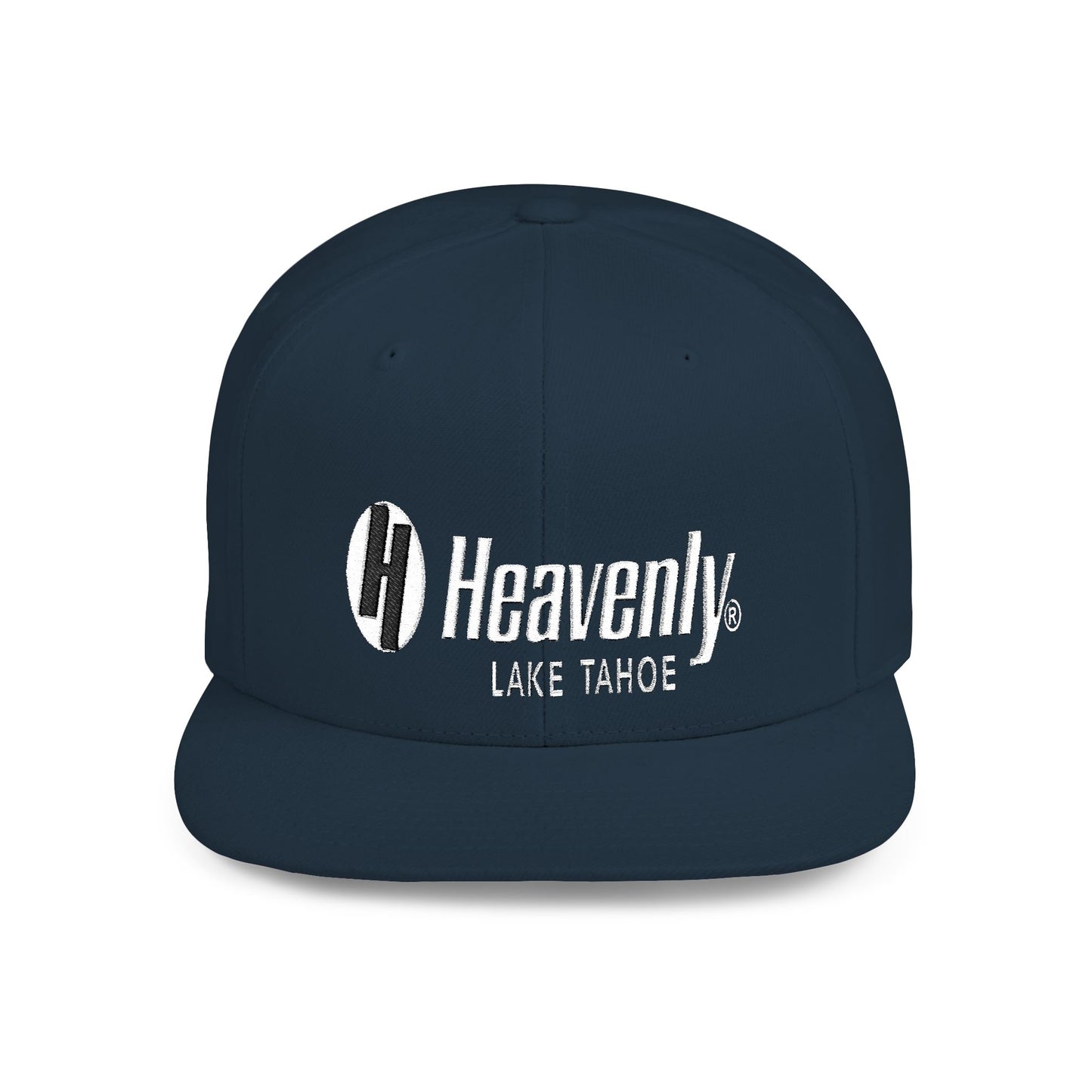 Heavenly Lake Tahoe Flat Bill Snapback - Stylish Cap for Outdoor Adventures