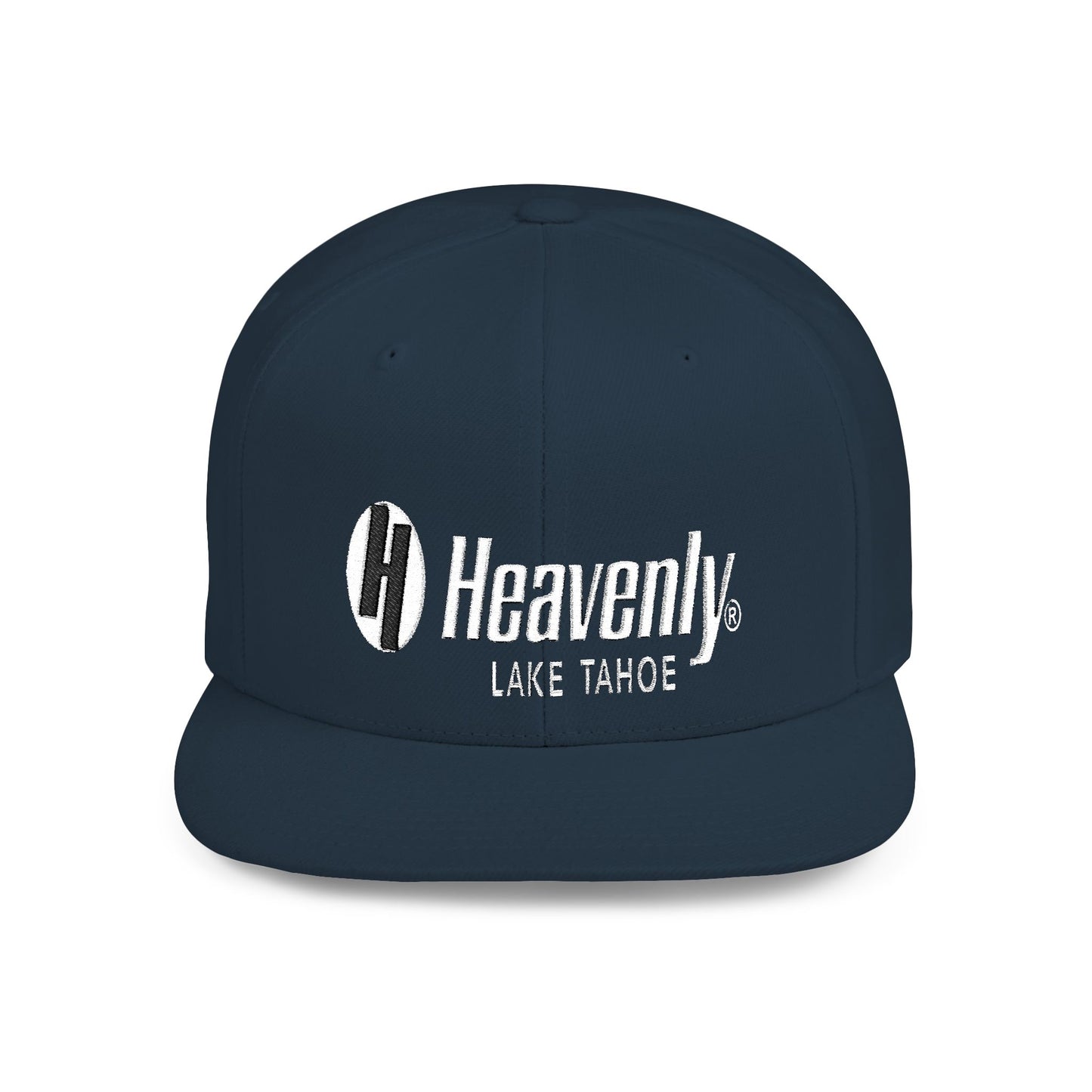 Heavenly Lake Tahoe Flat Bill Snapback - Stylish Cap for Outdoor Adventures