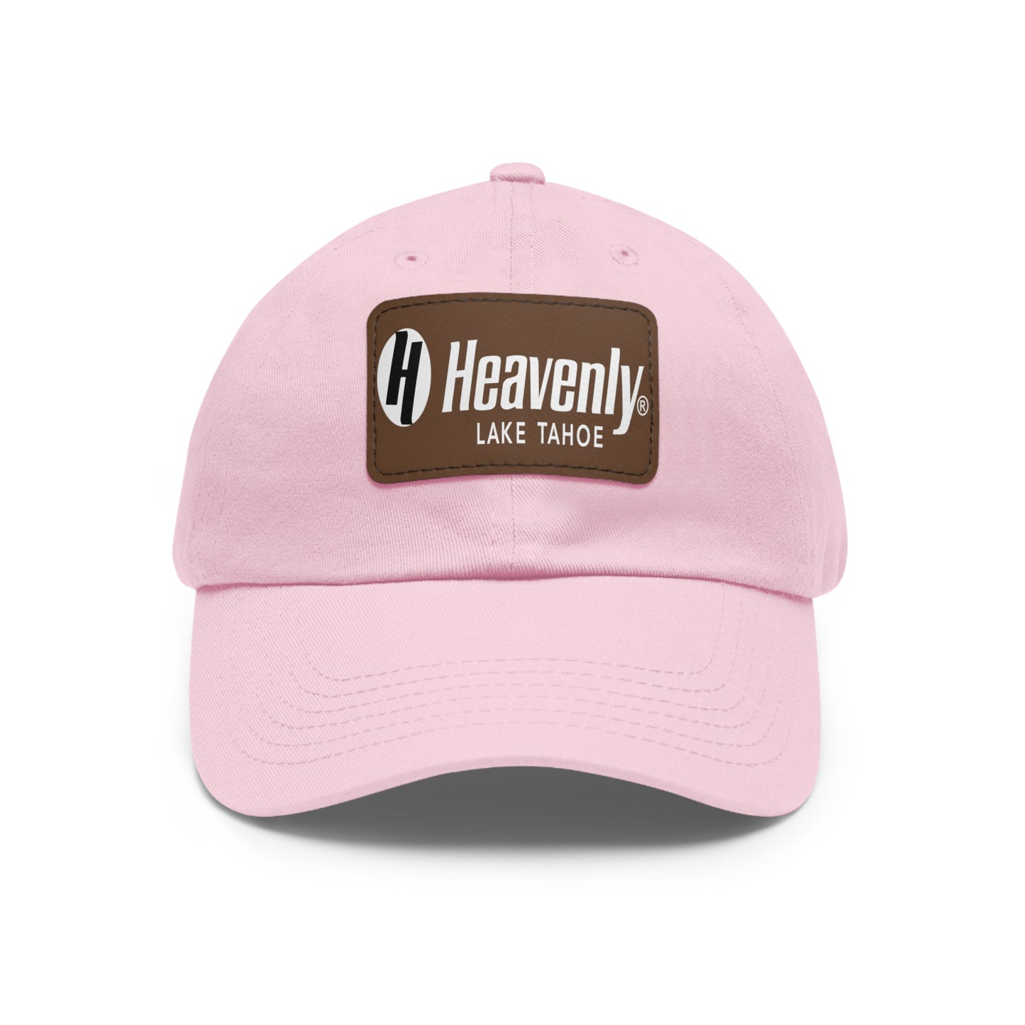 Heavenly Lake Tahoe Dad Hat with Leather Patch - Stylish Casual Cap for Outdoor Adventures