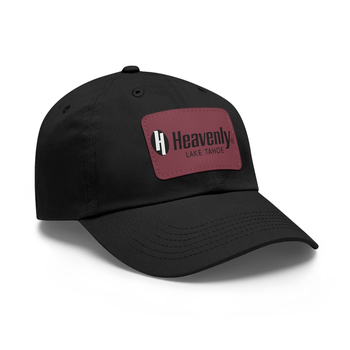 Heavenly Lake Tahoe Dad Hat with Leather Patch - Casual Style for Outdoor Lovers