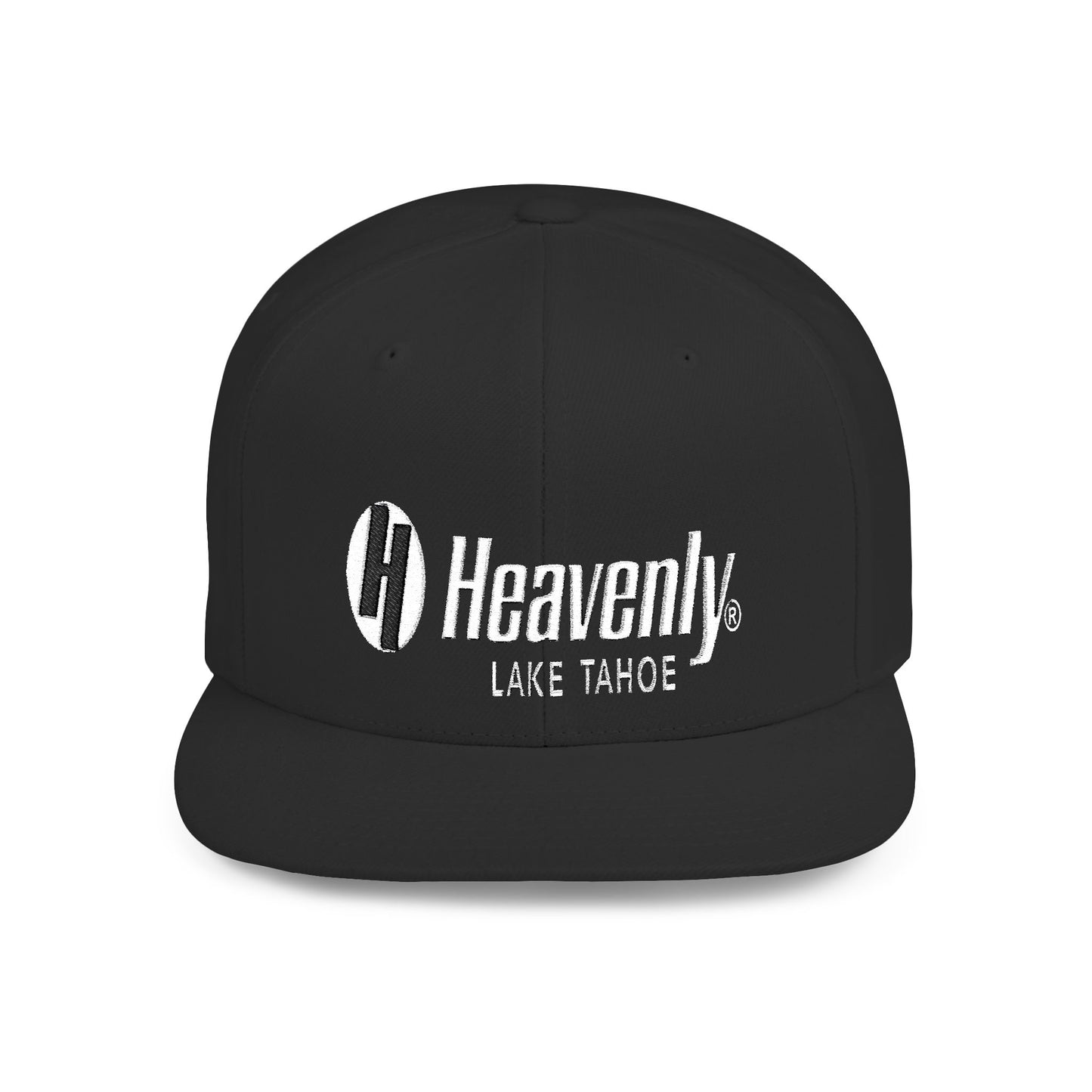 Heavenly Lake Tahoe Flat Bill Snapback - Stylish Cap for Outdoor Adventures