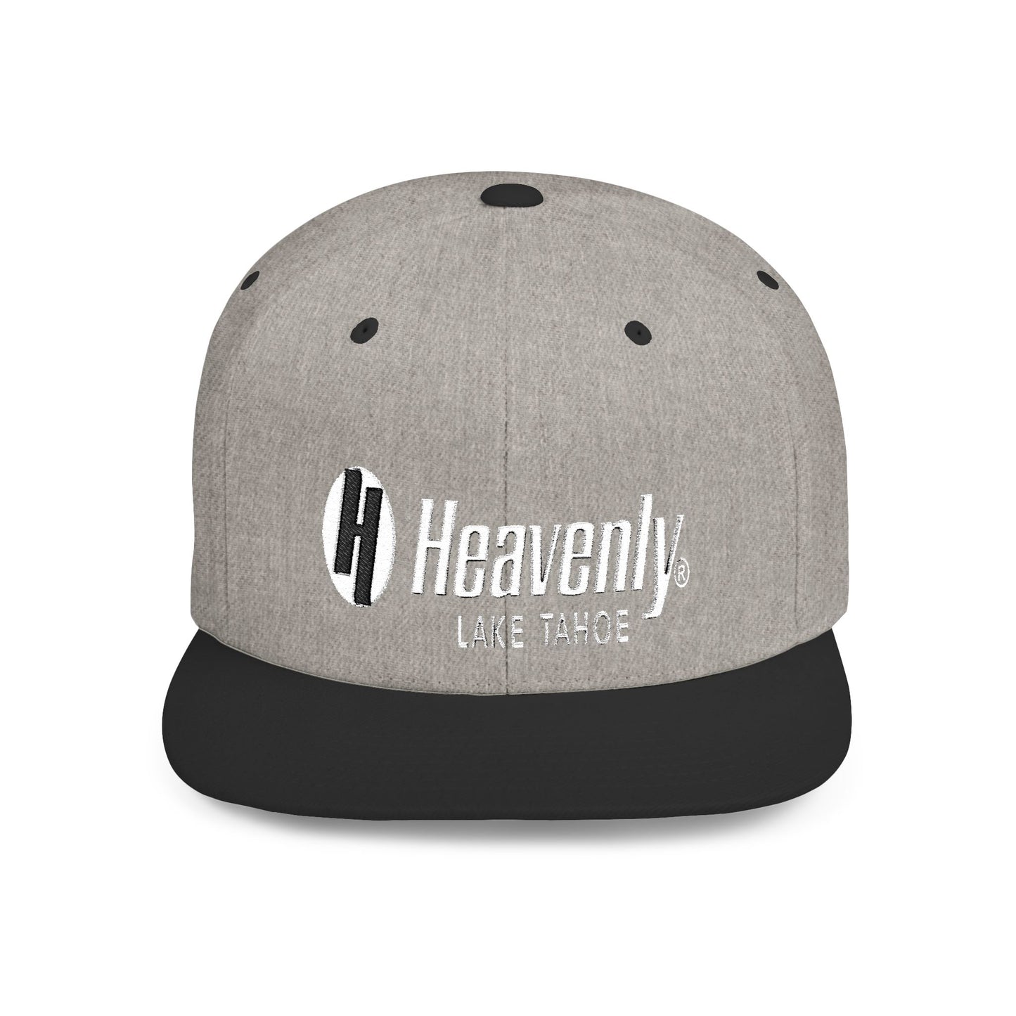 Heavenly Lake Tahoe Flat Bill Snapback - Stylish Cap for Outdoor Adventures