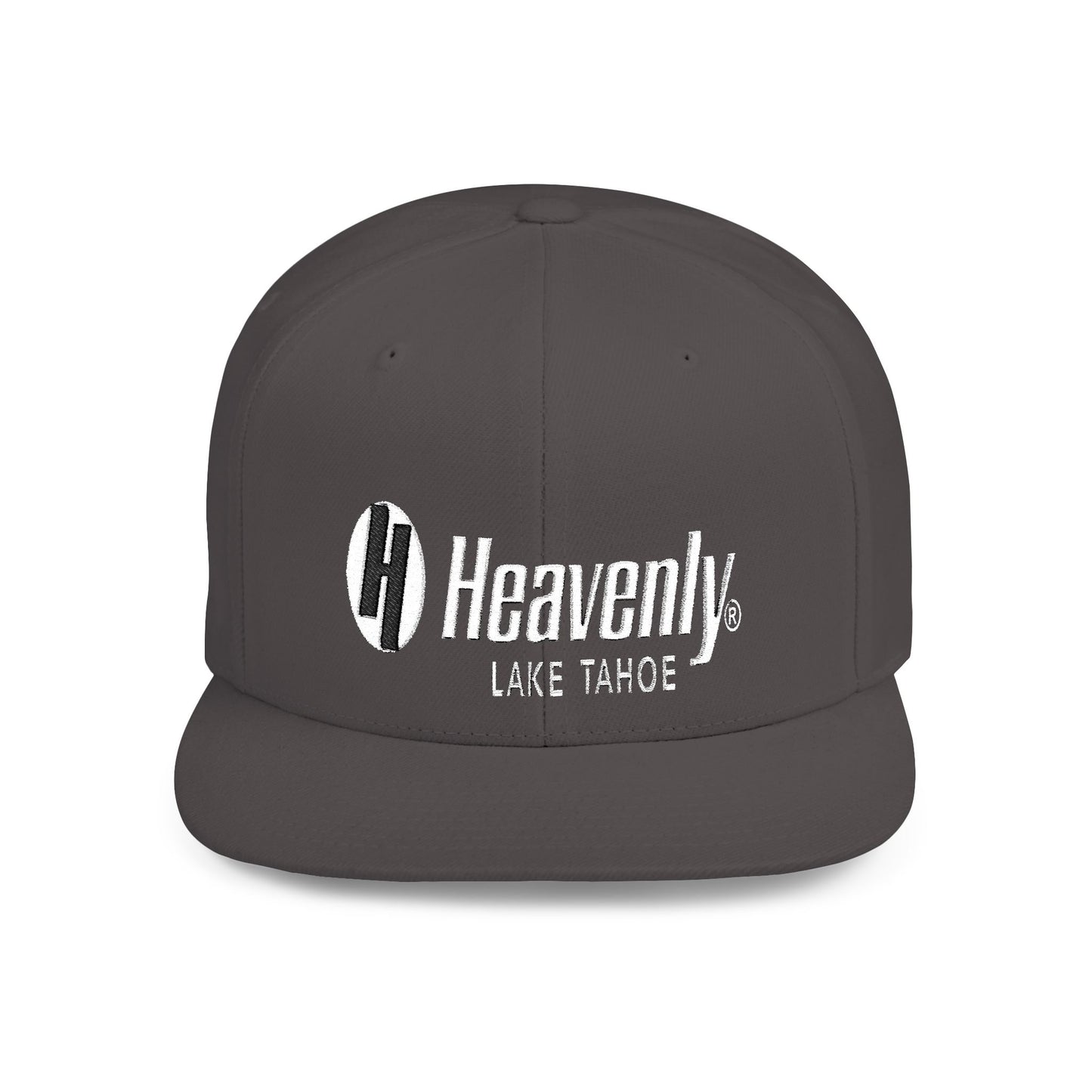 Heavenly Lake Tahoe Flat Bill Snapback - Stylish Cap for Outdoor Adventures