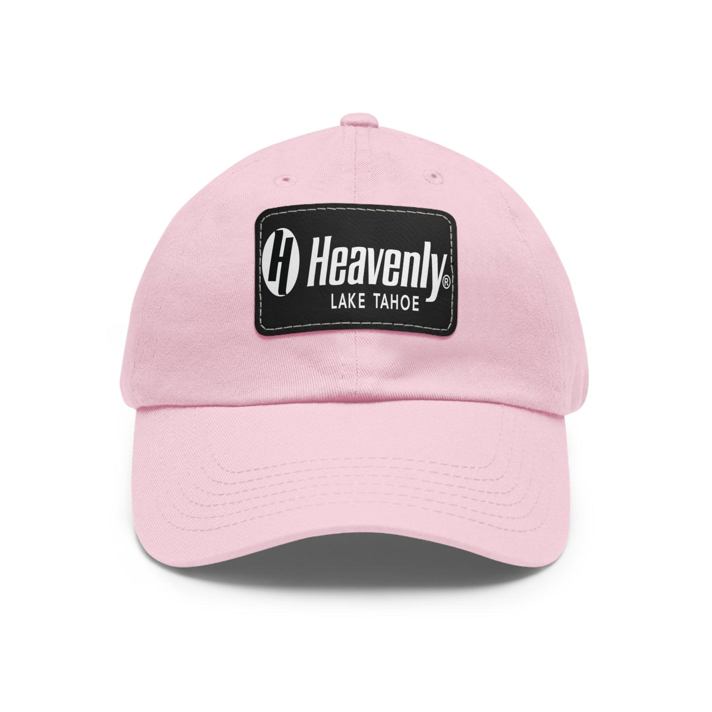 Heavenly Lake Tahoe Dad Hat with Leather Patch - Stylish Casual Cap for Outdoor Adventures