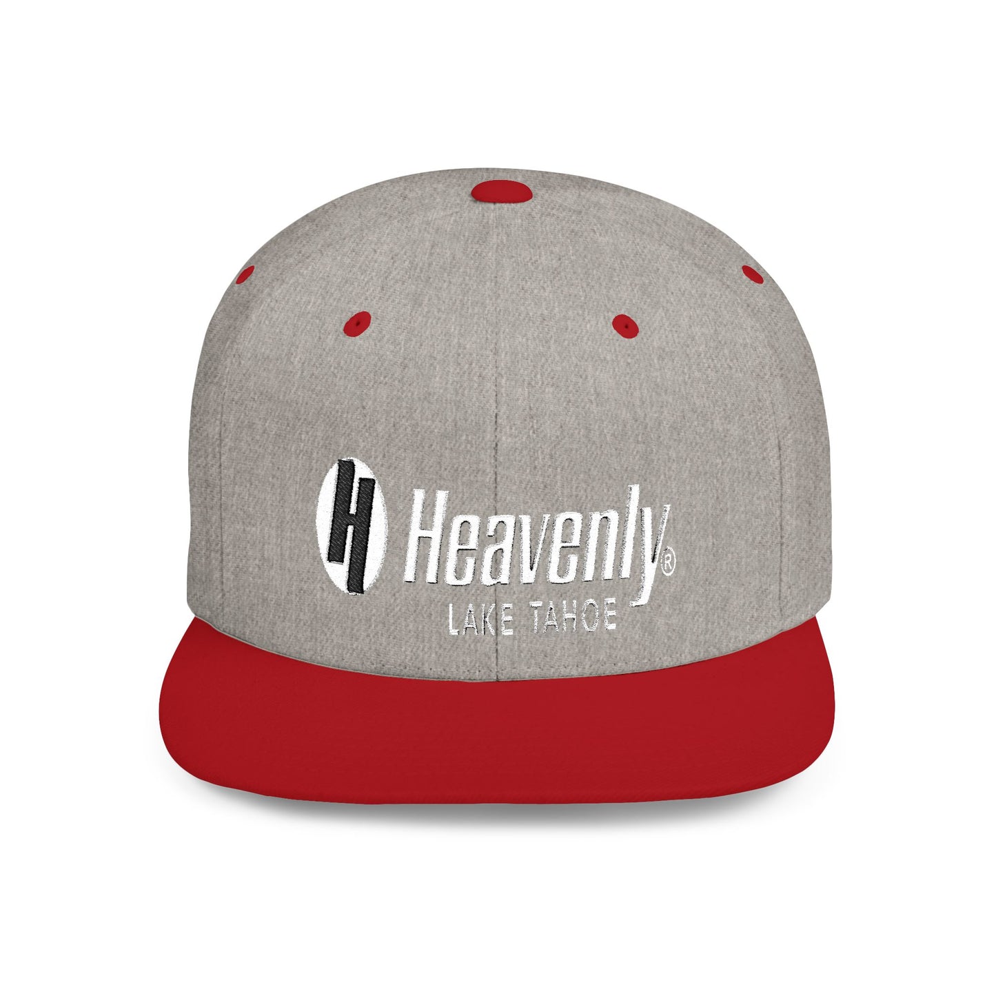 Heavenly Lake Tahoe Flat Bill Snapback - Stylish Cap for Outdoor Adventures