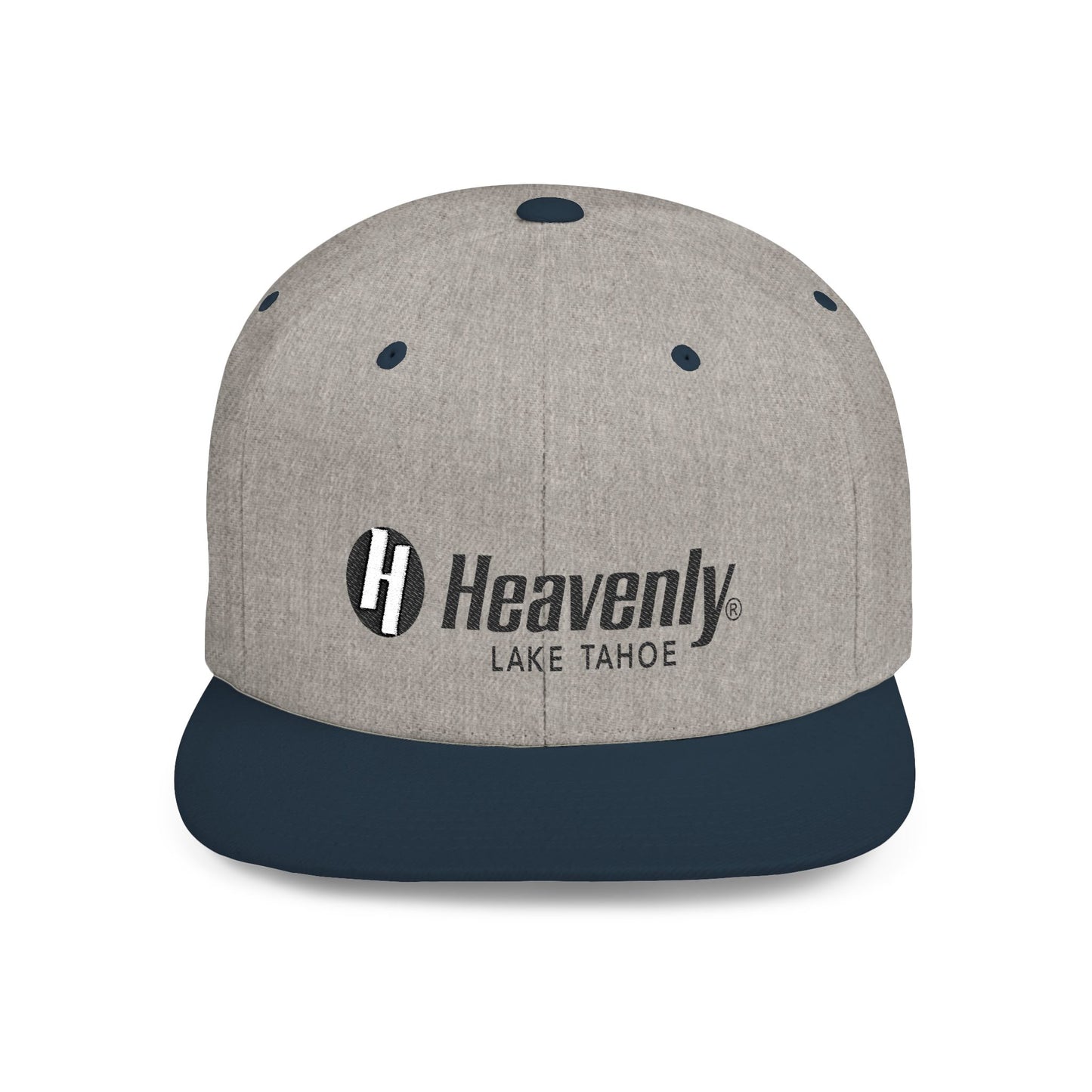 Heavenly Lake Tahoe Flat Bill Snapback Cap - Stylish Outdoor Headwear