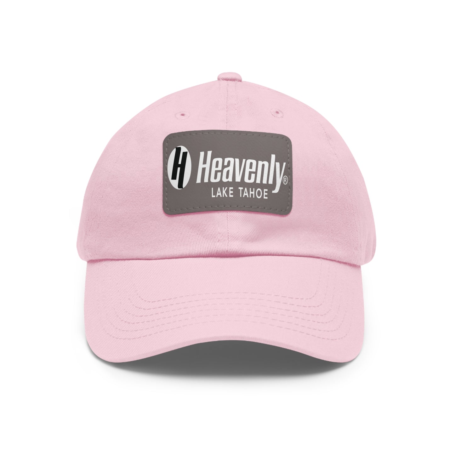 Heavenly Lake Tahoe Dad Hat with Leather Patch - Stylish Casual Cap for Outdoor Adventures