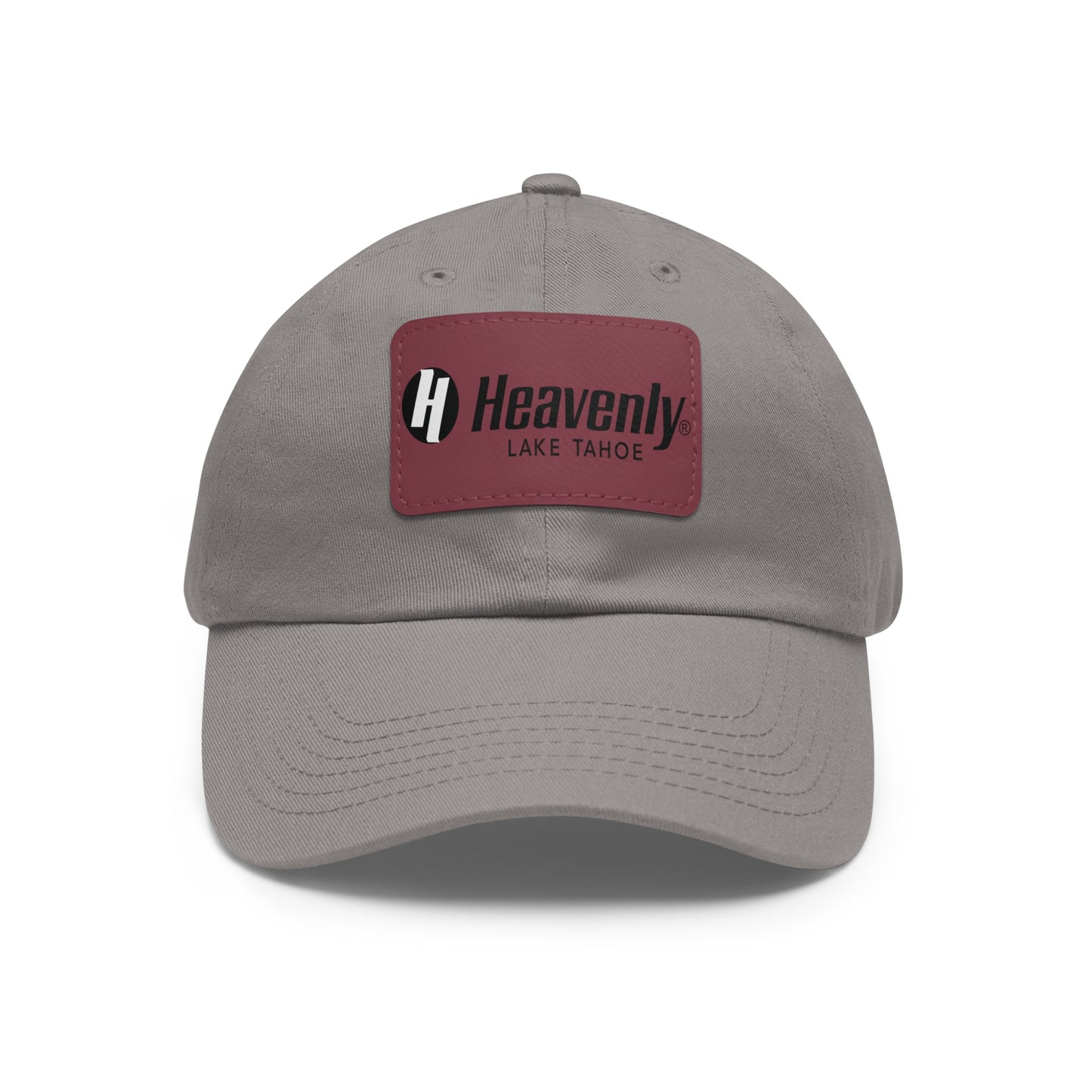 Heavenly Lake Tahoe Dad Hat with Leather Patch - Casual Style for Outdoor Lovers