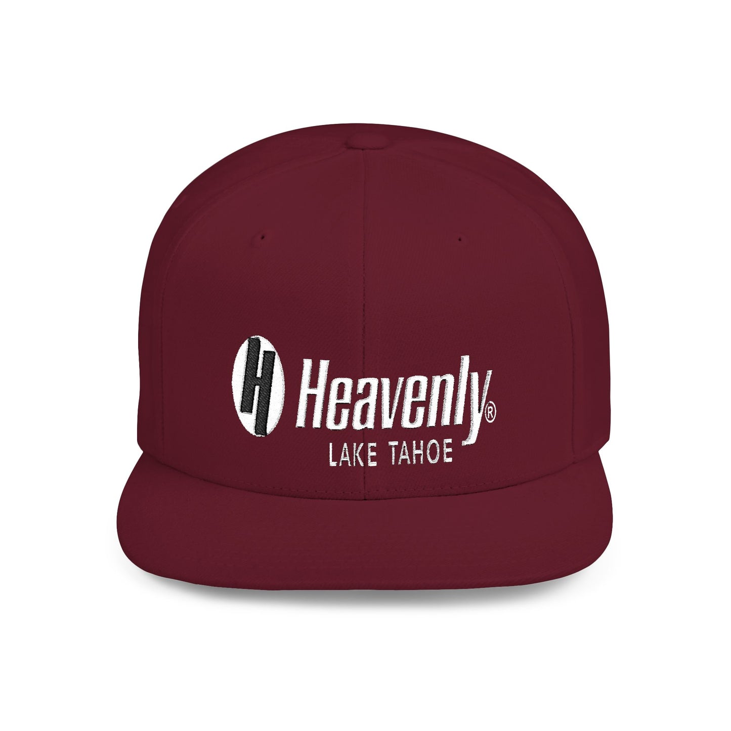 Heavenly Lake Tahoe Flat Bill Snapback - Stylish Cap for Outdoor Adventures
