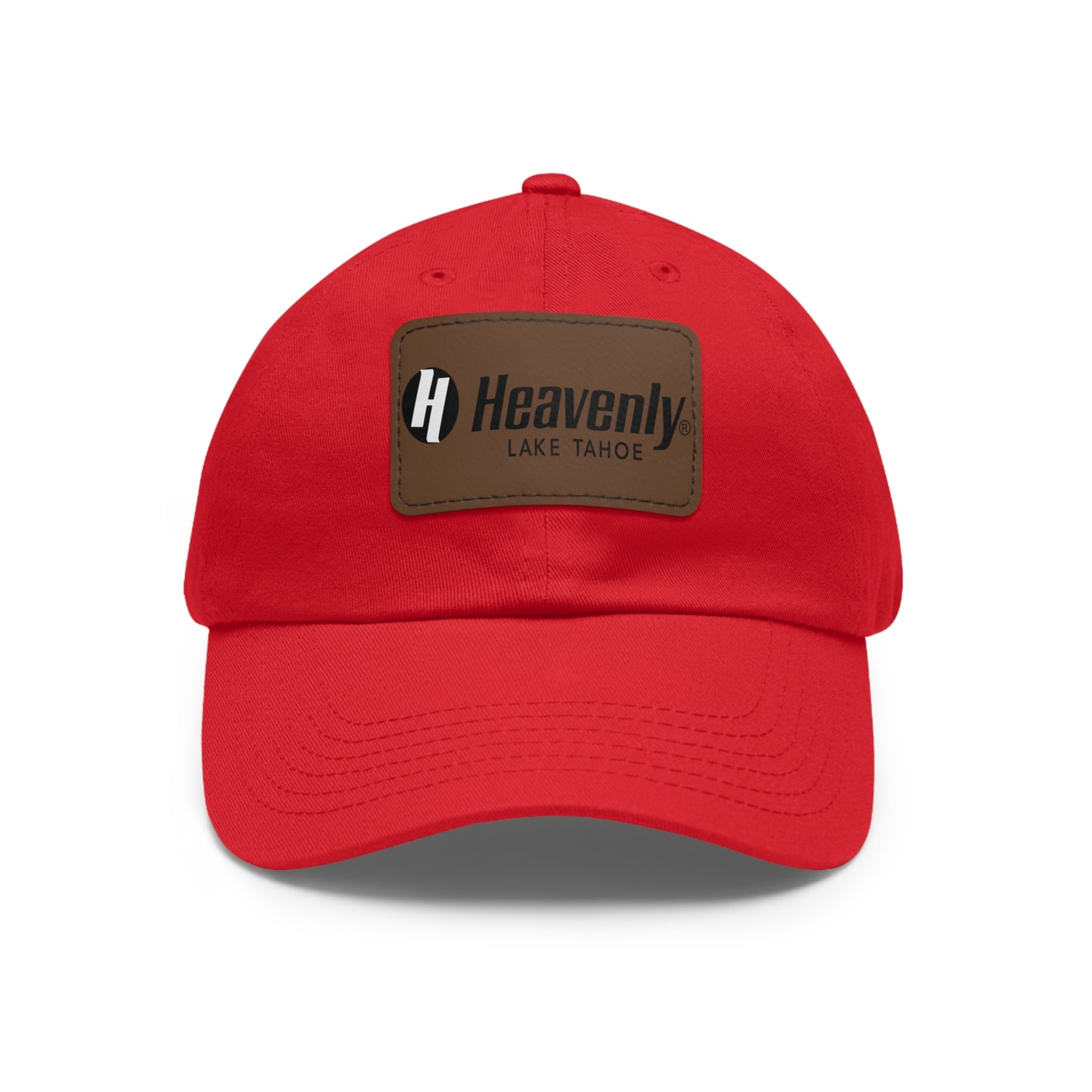 Heavenly Lake Tahoe Dad Hat with Leather Patch - Casual Style for Outdoor Lovers