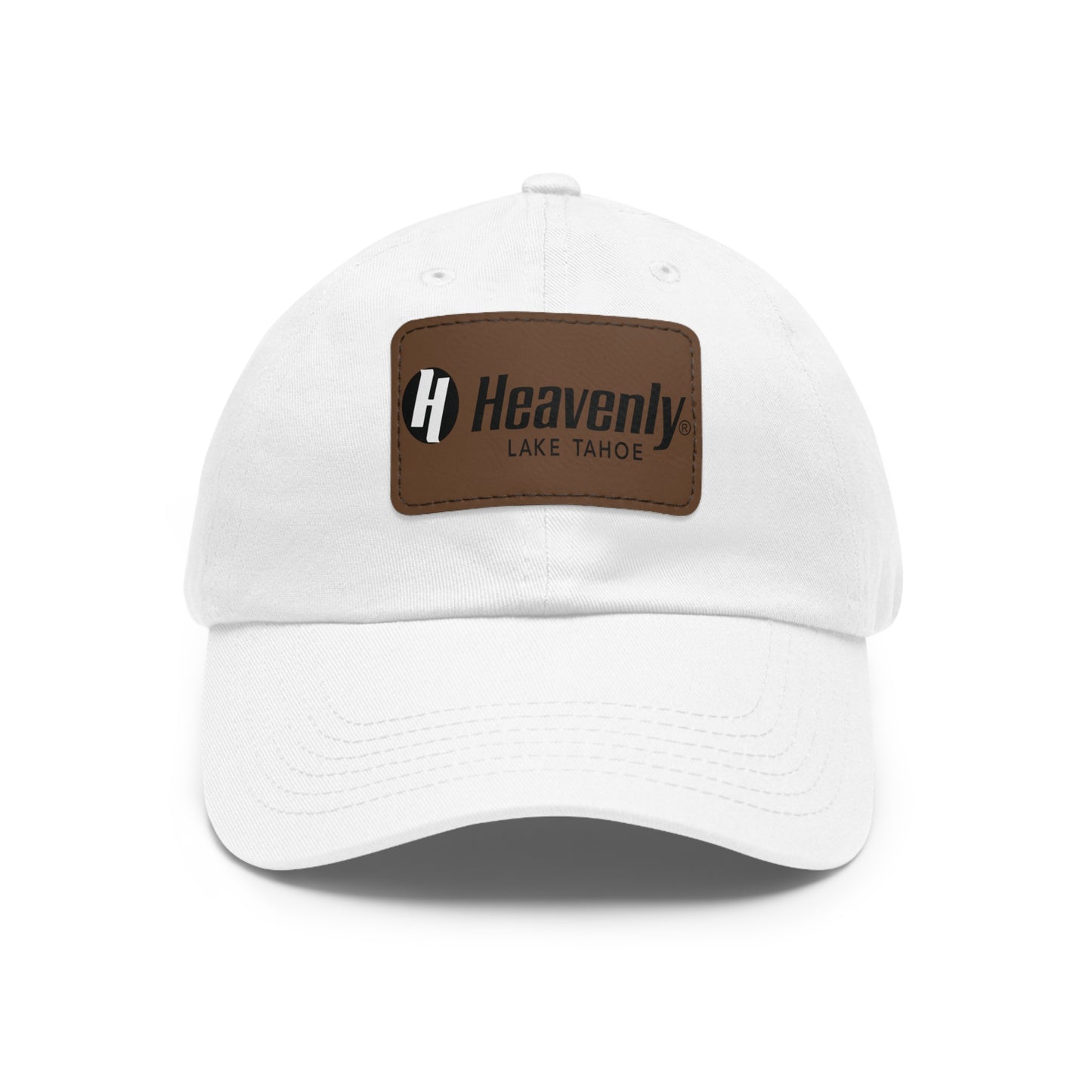 Heavenly Lake Tahoe Dad Hat with Leather Patch - Casual Style for Outdoor Lovers