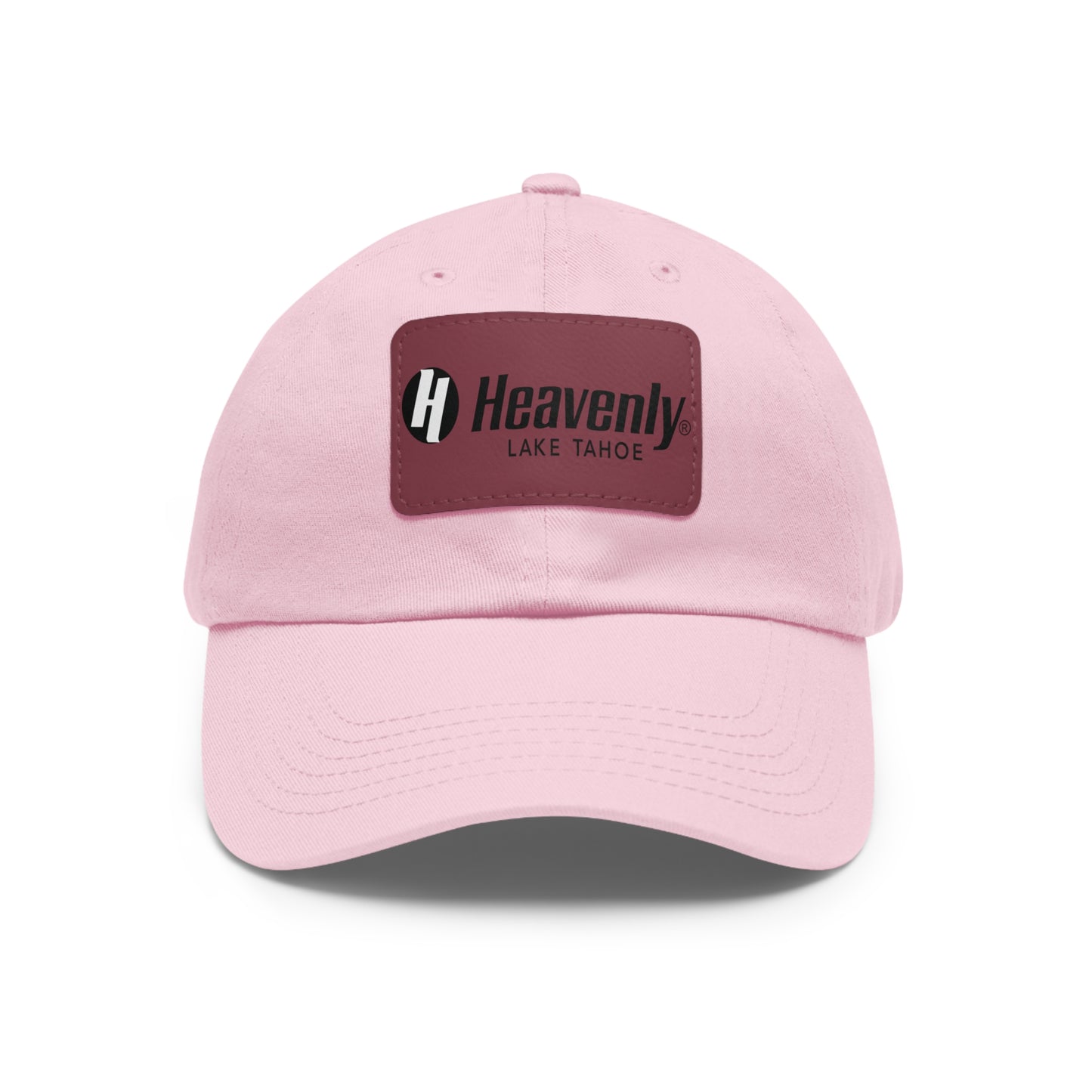Heavenly Lake Tahoe Dad Hat with Leather Patch - Casual Style for Outdoor Lovers