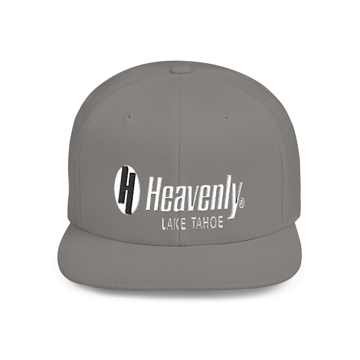 Heavenly Lake Tahoe Flat Bill Snapback - Stylish Cap for Outdoor Adventures