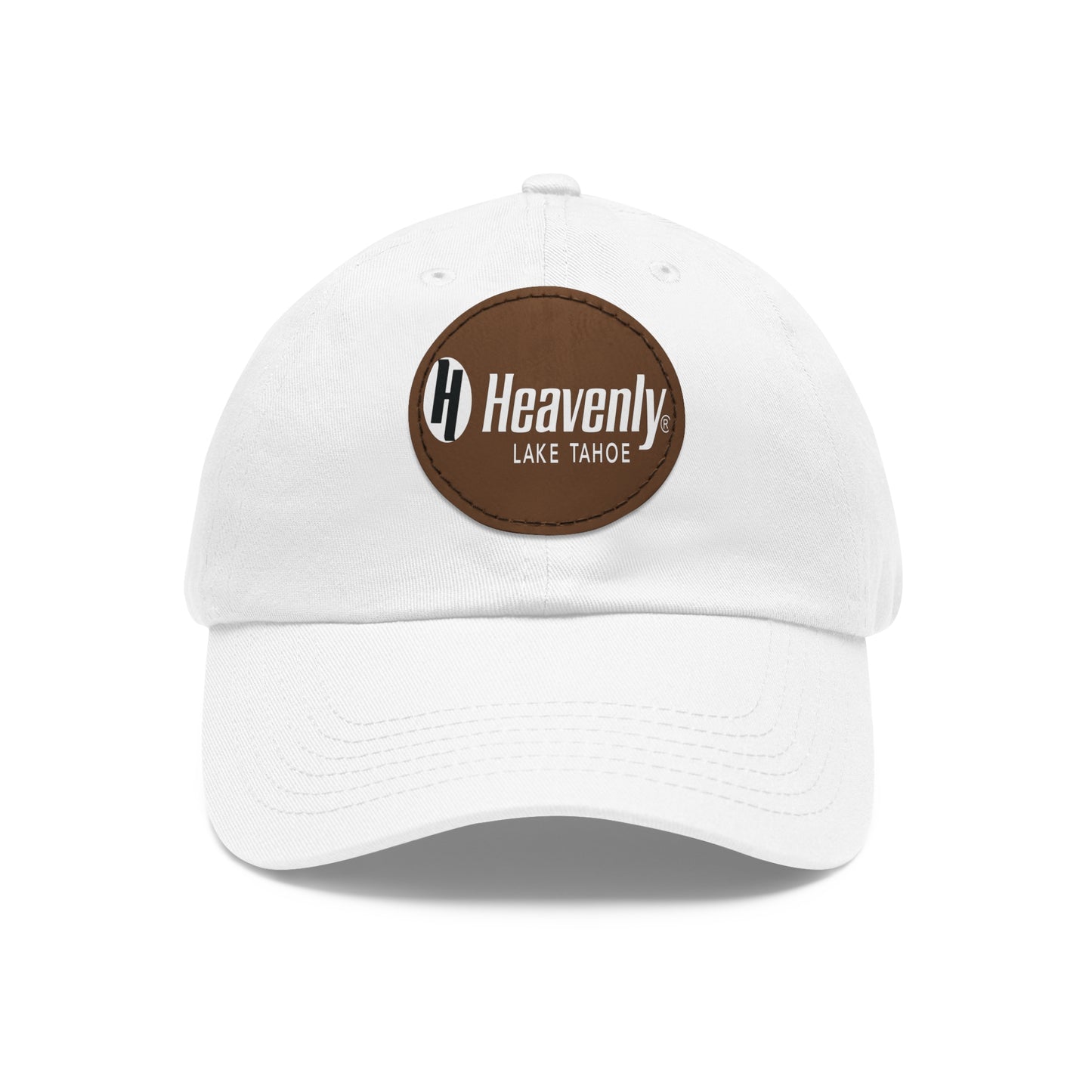 Heavenly Lake Tahoe Dad Hat with Leather Patch