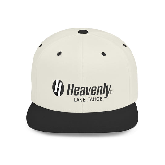Heavenly Lake Tahoe Flat Bill Snapback Cap - Stylish Outdoor Headwear