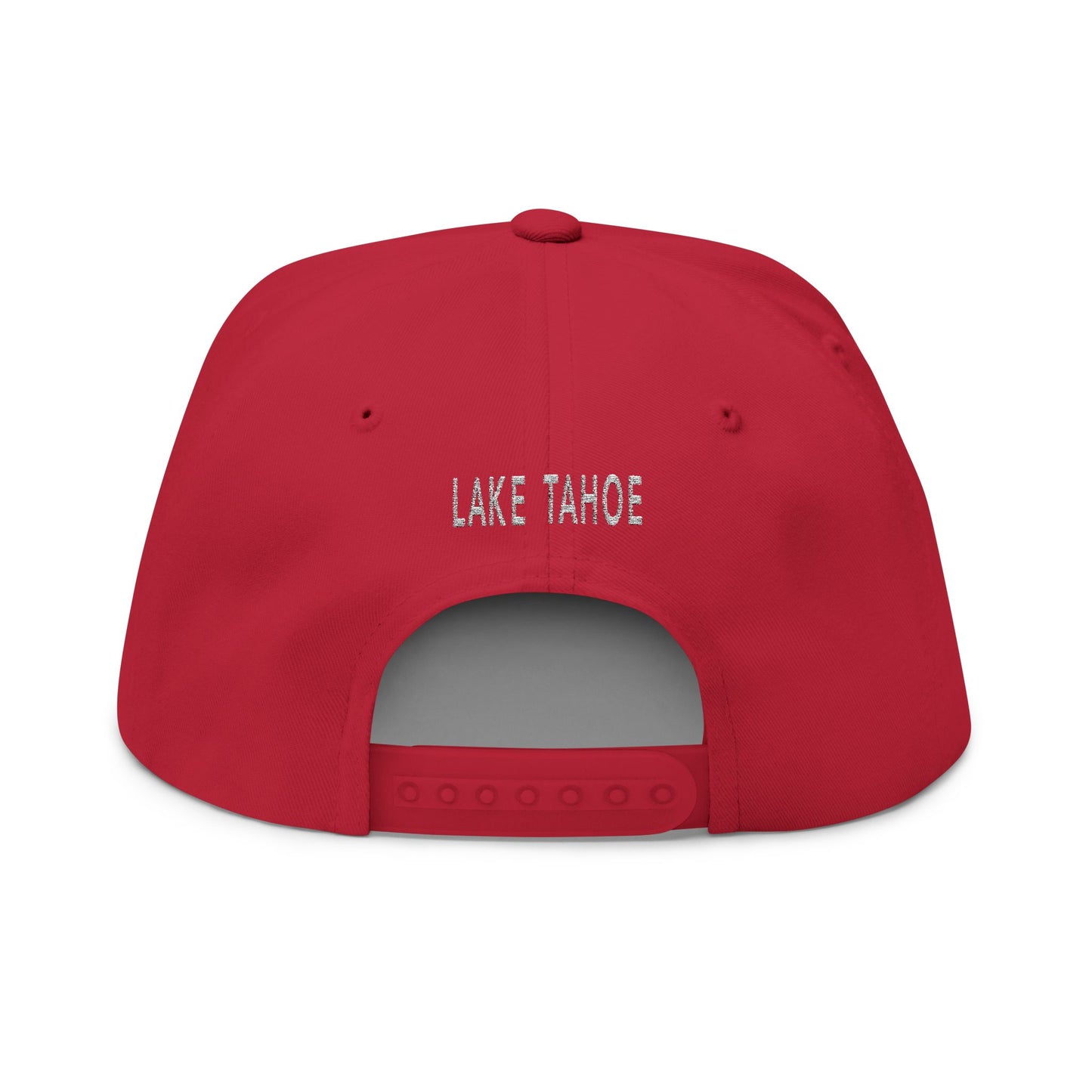 Heavenly Lake Tahoe Embroidered Flat Bill Cap - Stylish Outdoor Hat