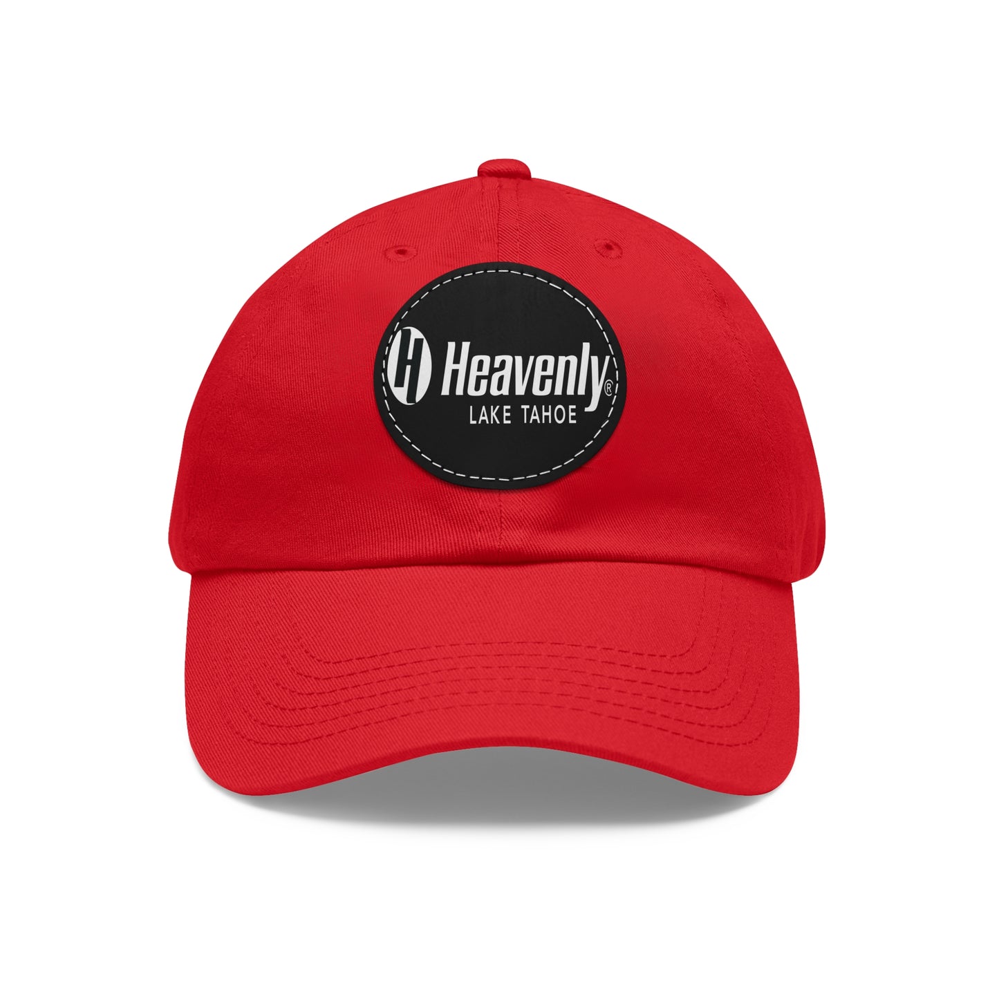 Heavenly Lake Tahoe Dad Hat with Leather Patch