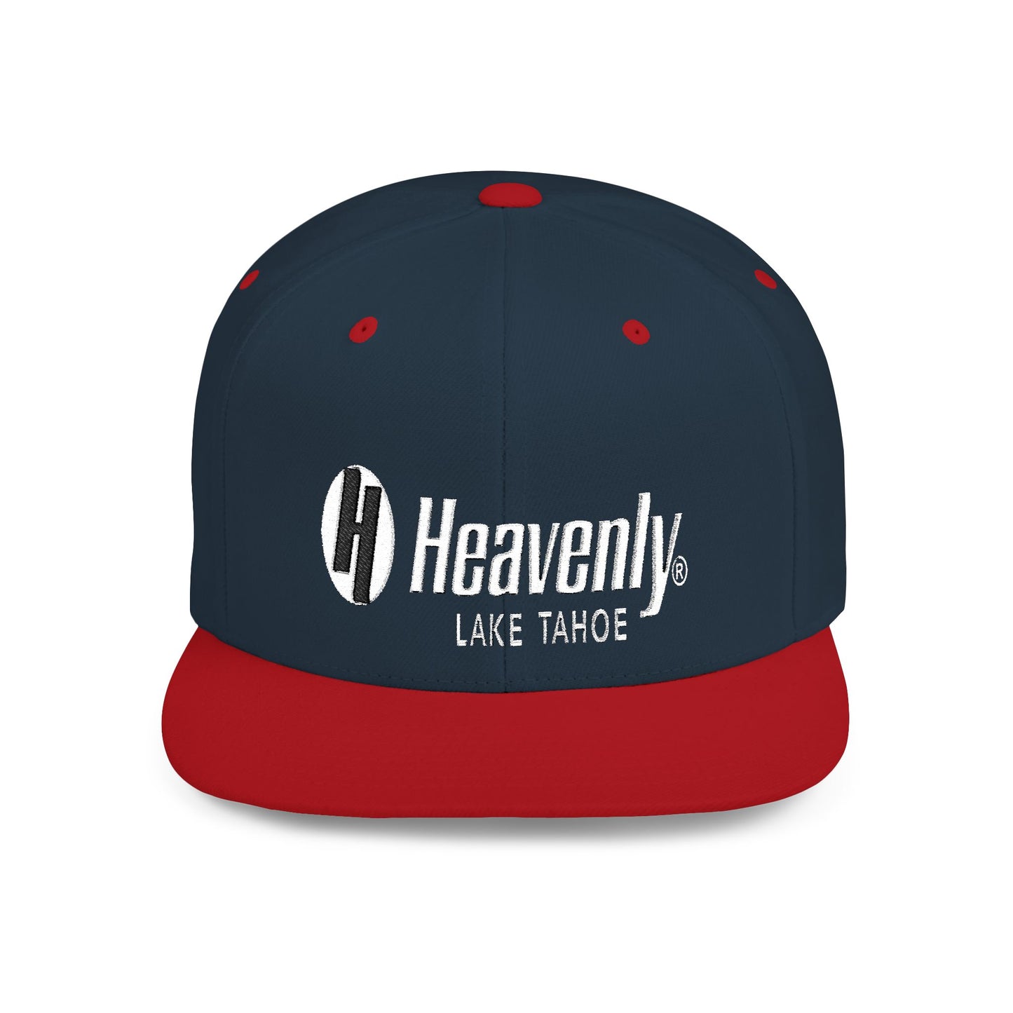 Heavenly Lake Tahoe Flat Bill Snapback - Stylish Cap for Outdoor Adventures