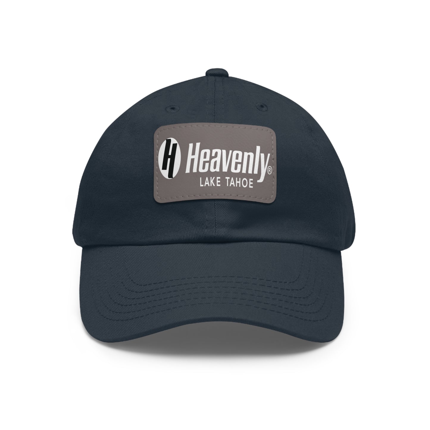 Heavenly Lake Tahoe Dad Hat with Leather Patch - Stylish Casual Cap for Outdoor Adventures