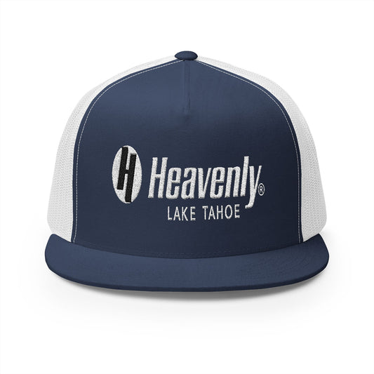Heavenly Lake Tahoe Embroidered 5 Panel Trucker Cap