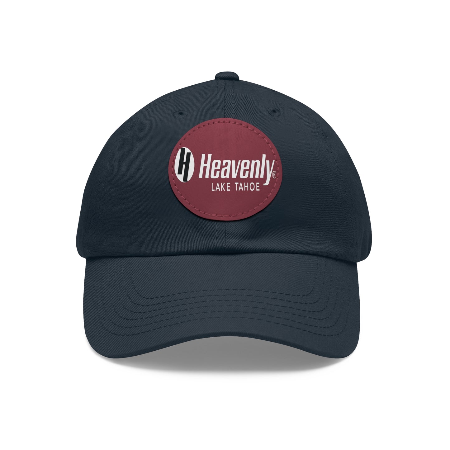 Heavenly Lake Tahoe Dad Hat with Leather Patch