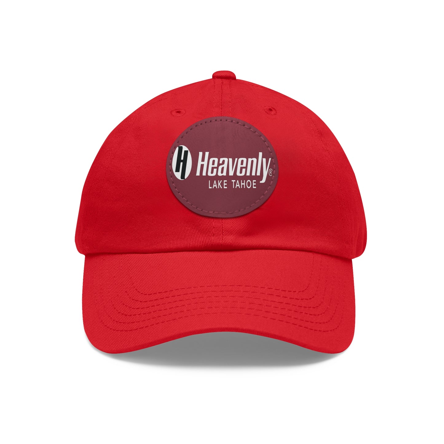 Heavenly Lake Tahoe Dad Hat with Leather Patch