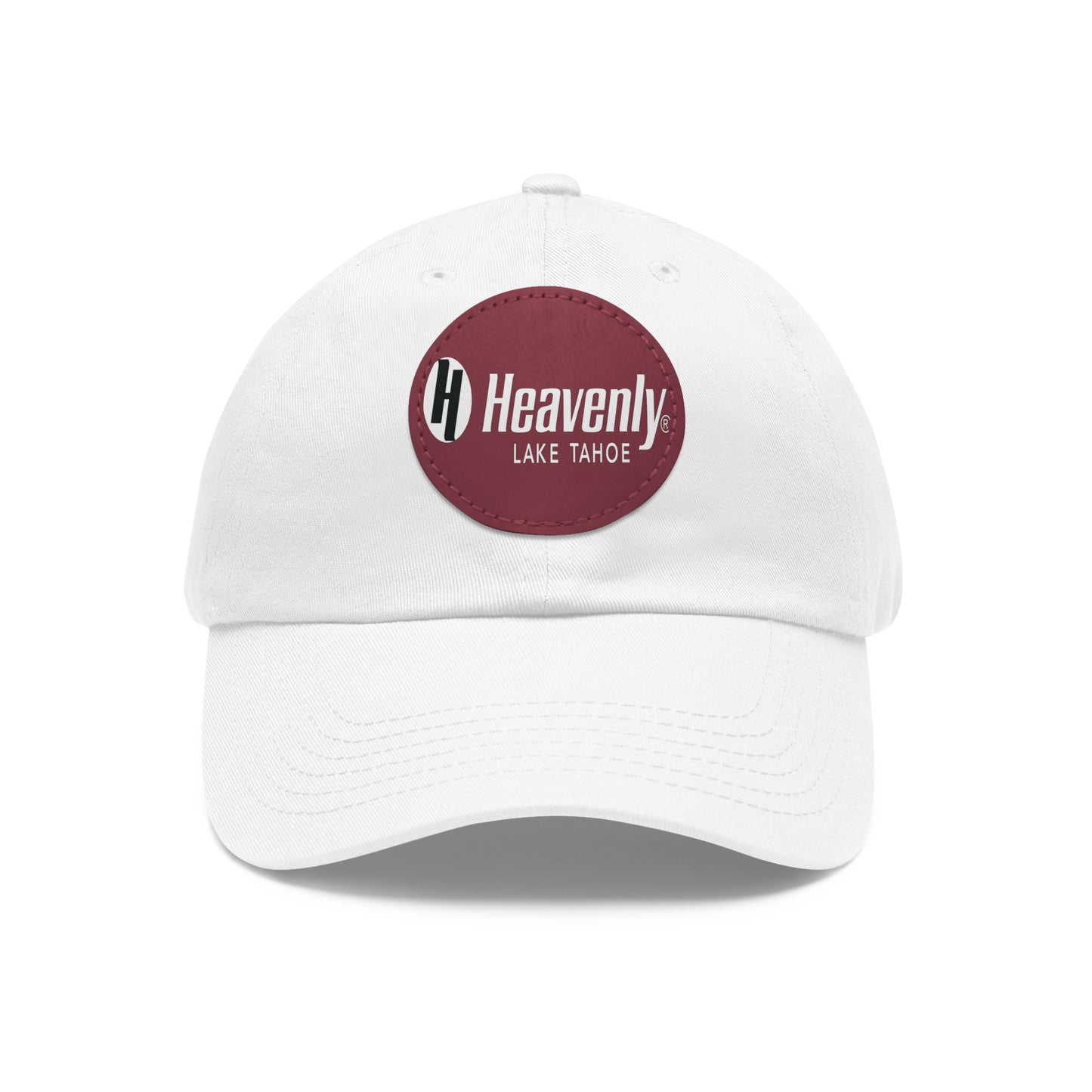 Heavenly Lake Tahoe Dad Hat with Leather Patch